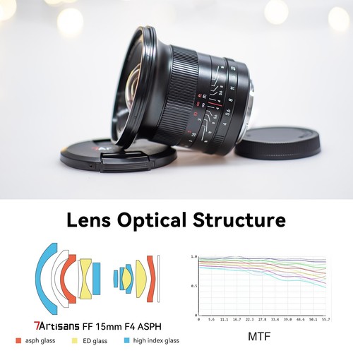 7Artisans 15mm F4.0 MF Full Frame Fisheye Lens for Leica Lumix L-mount Camera