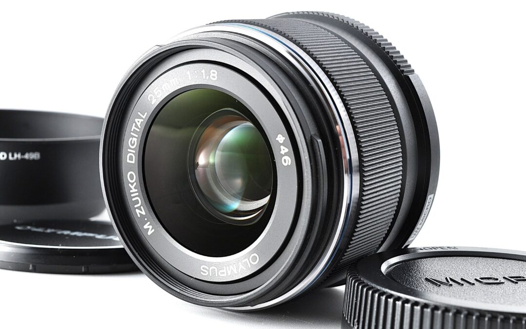 Olympus M.ZUIKO DIGITAL 25mm F/1.8 Lens for Micro Four Thirds w/hood [MINT]#1258