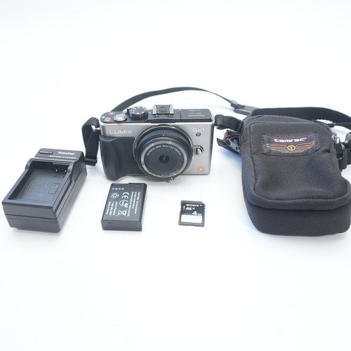 Panasonic Lumix DMC-GX1 16.0MP Digital Camera w Olympus Fisheye 9mm 1:8.0 Lens