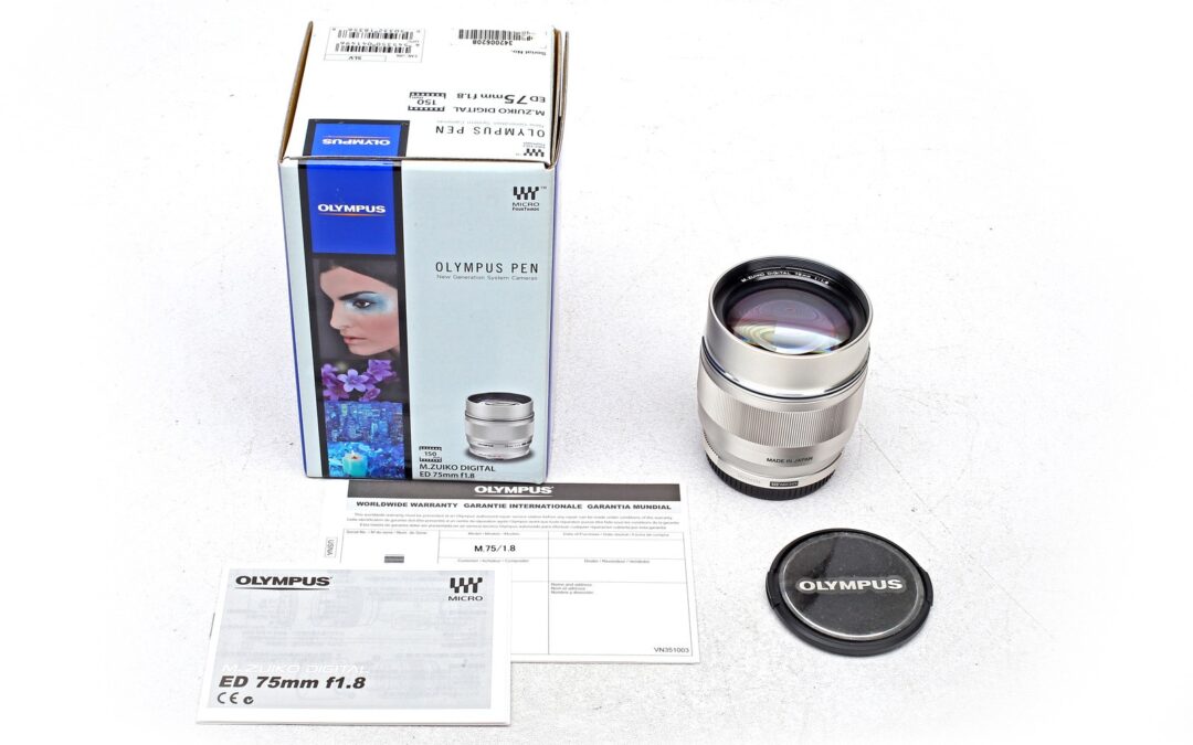 Olympus Pen Zuiko Digital 75mm f1.8 ED MSC Micro 4/3rds MFT 75/1.8 Lens++MINT