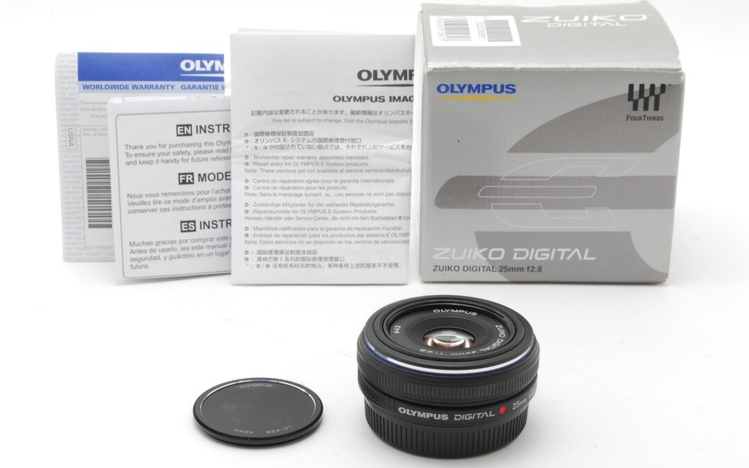 [MINT w/Box] OLYMPUS ZUIKO DIGITAL 25mm F/2.8 Standard Pancake Lens From JAPAN