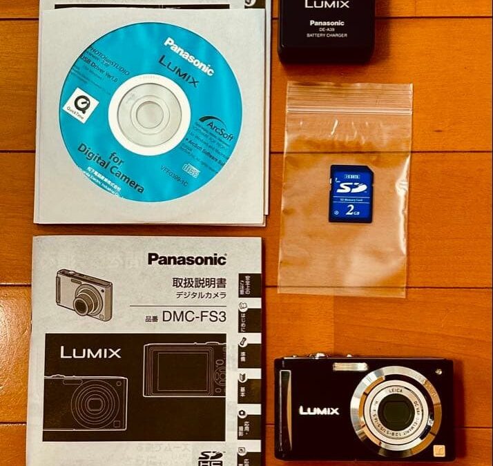 Panasonic LUMIX DMC-FS3 Compact Digital Camera with Battery and SD Card