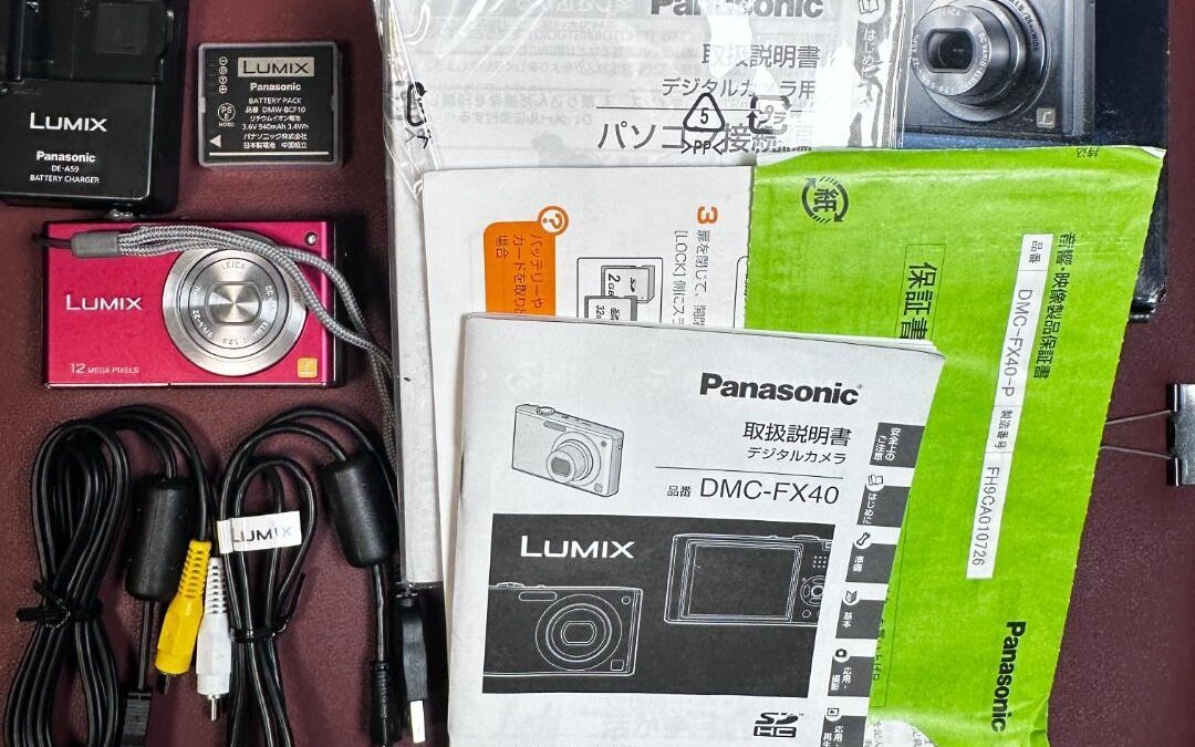 Panasonic LUMIX DMC-FX40 12MP Compact Digital Camera Pink Red Tested