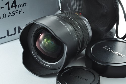 Near Mint PANASONIC LUMIX G VARIO 7-14MM F/4.0 ASPH Black Free Shipping