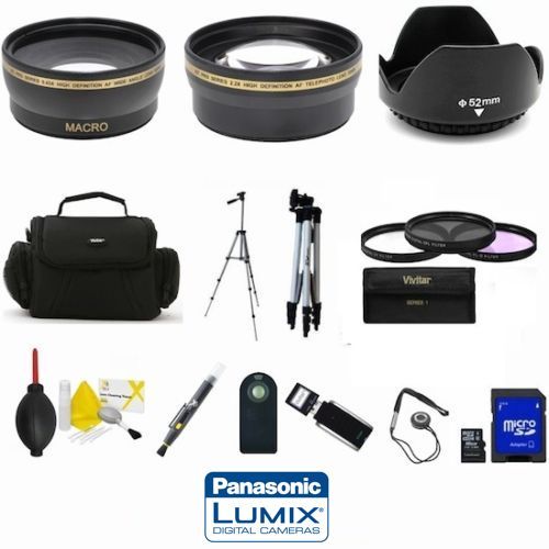 PANASONIC LUMIX DMC-G7 FULL PRO KIT LENSES TRIPOD FILTERS CASE TRIPOD SD CARD