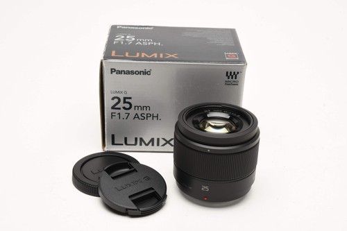 Panasonic Lumix G 25mm f1.7 Aspherical for Micro 4/3 mount Mint, Boxed