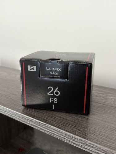 Brand New Panasonic Lumix S 26mm F8 Full Frame L Mount Lens for S Series Cameras