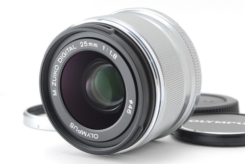 [Mint] Olympus M.Zuiko Digital 25mm f/1.8 Silver Micro 4/3 Lens from JAPAN #448