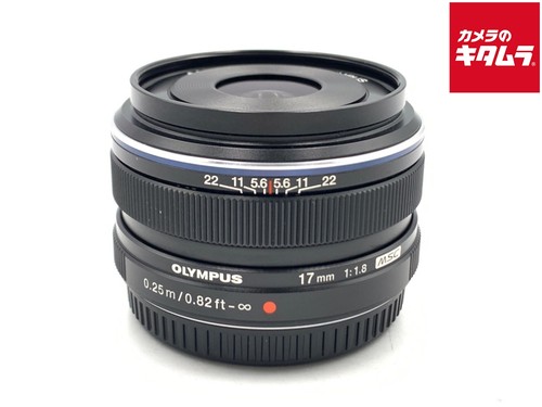 OLYMPUS M.ZUIKO DIGITAL 17mm F1.8 BLACK for M4/3 mount -Mint- `4241