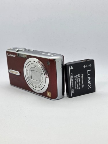 Panasonic LUMIX DMC-FX07 Red Compact Digital Camera with Battery