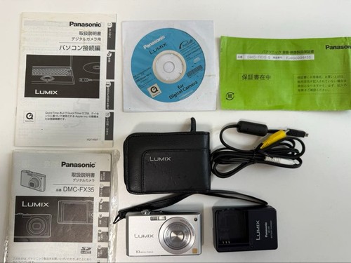 Panasonic LUMIX DMC-FX35 Compact Digital Camera with Case Tested Condition