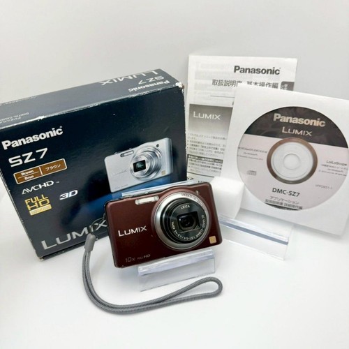 Panasonic LUMIX DMC-SZ7 Brown Compact Digital Camera 14MP Japan Seller Tested