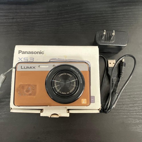 Panasonic Lumix DMC-XS3 Brown Compact Digital Camera Japan Seller Tested