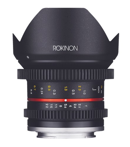 Rokinon 12mm T2.2 Compact High Speed Wide Angle Lens (Micro 4/3)