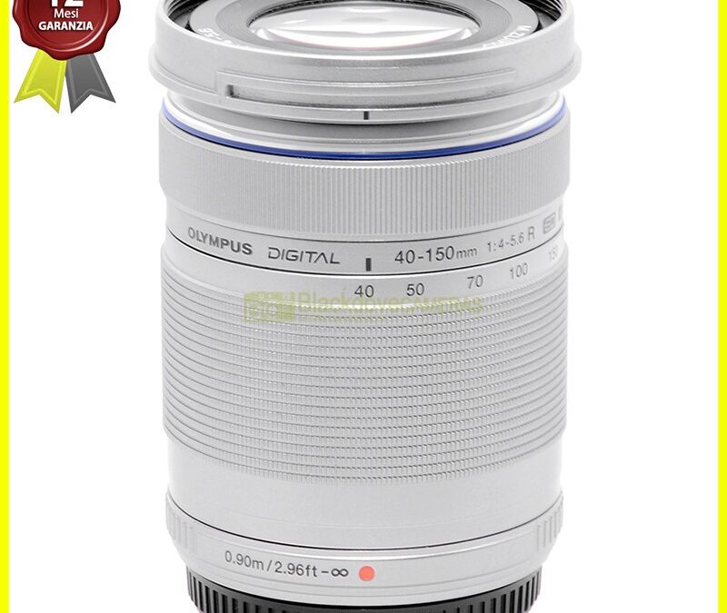 Olympus Zuiko 40/150mm f4-5.6 R ED Silver Micro 4/3 MFT Camera Lens