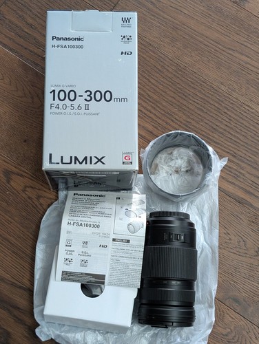 New Demo Panasonic Lumix G Vario 100-300mm F/4.0-5.6 II Power OIS Lens Micro 4/3