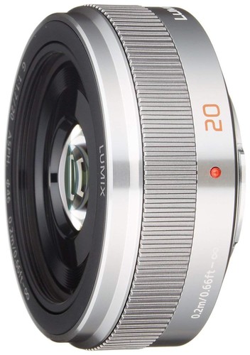 Panasonic LUMIX G Pancake Lens 20mm / F1.7 II ASPH Silver Micro Four Thirds EMS