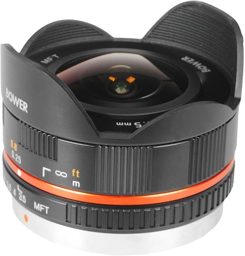 Bower Ultra-Wide 7.5mm f/3.5 Fisheye Lens for Micro 4/3 SLY75BM43