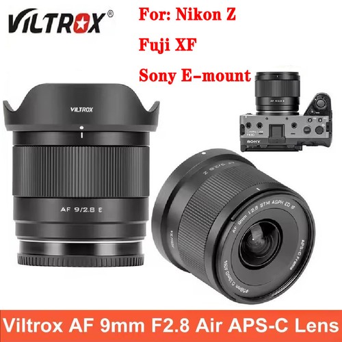 Viltrox 9mm F2.8 Air Auto Focus Ultra-Wide APS-C Lens for Sony E Nikon Z Fuji X