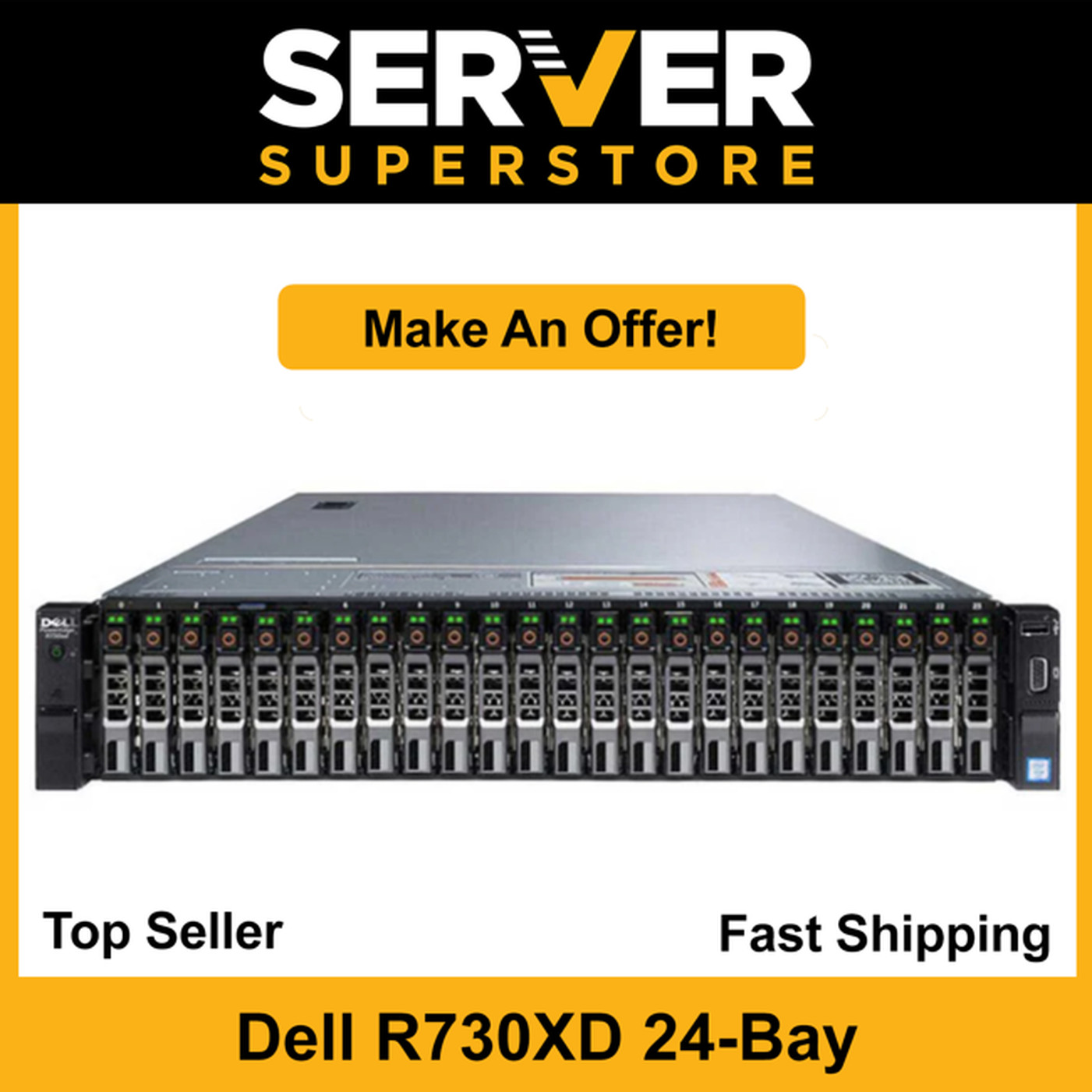 Dell PowerEdge R730XD Server 2x E5 2667 V4 3.2GHz 16 Cores