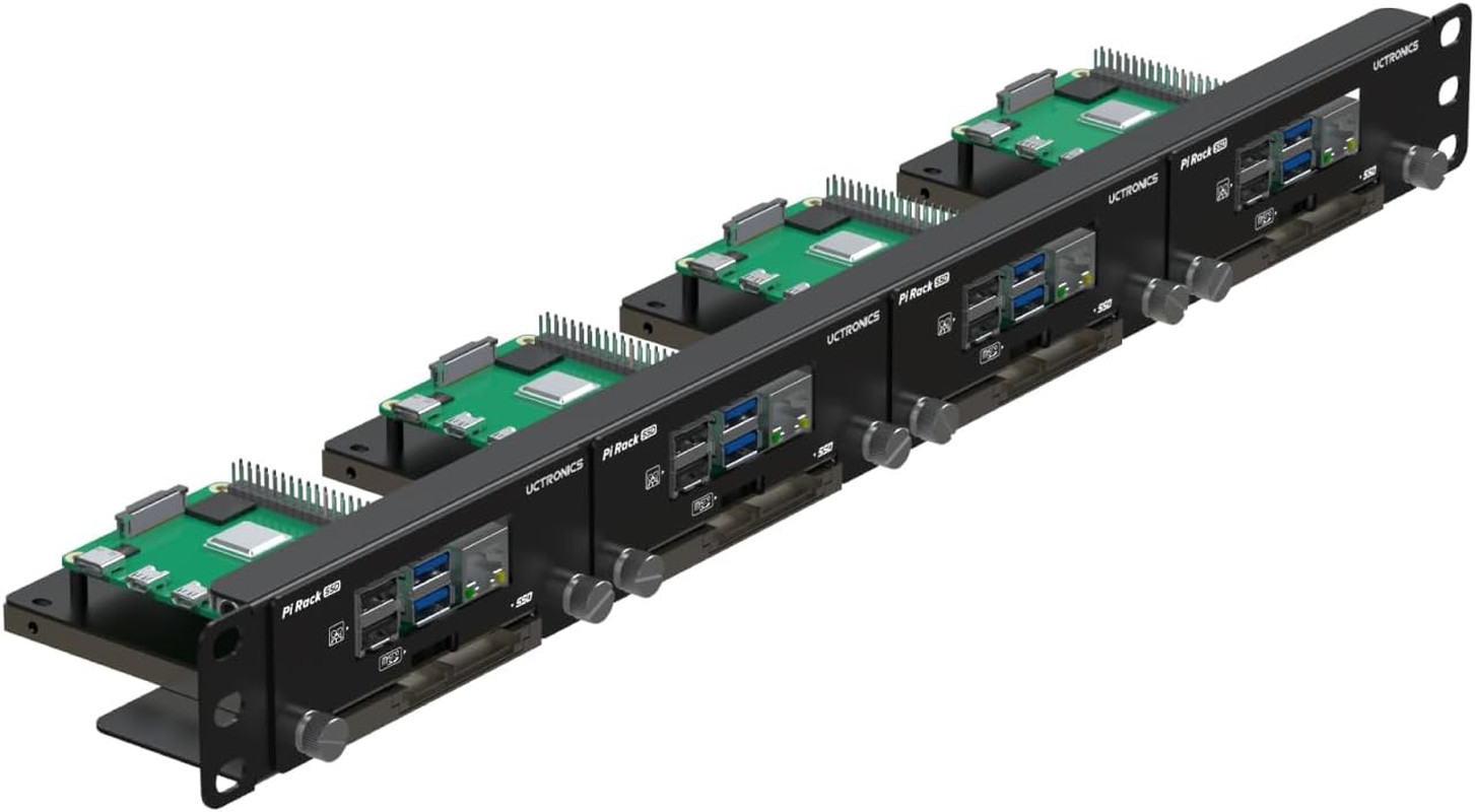 19” 1U Rack Mount for Raspberry Pi with SSD Mounting