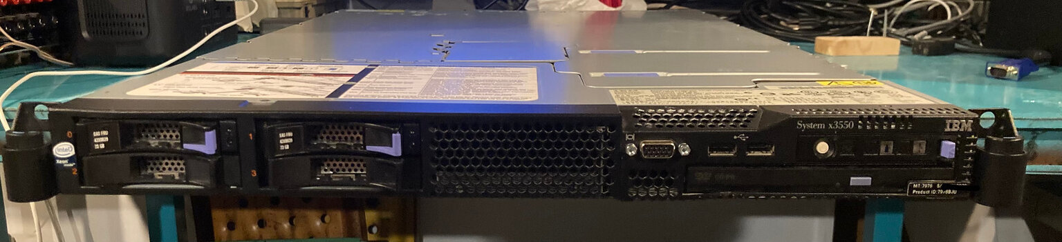 IBM System x3550 type 7978 1U server