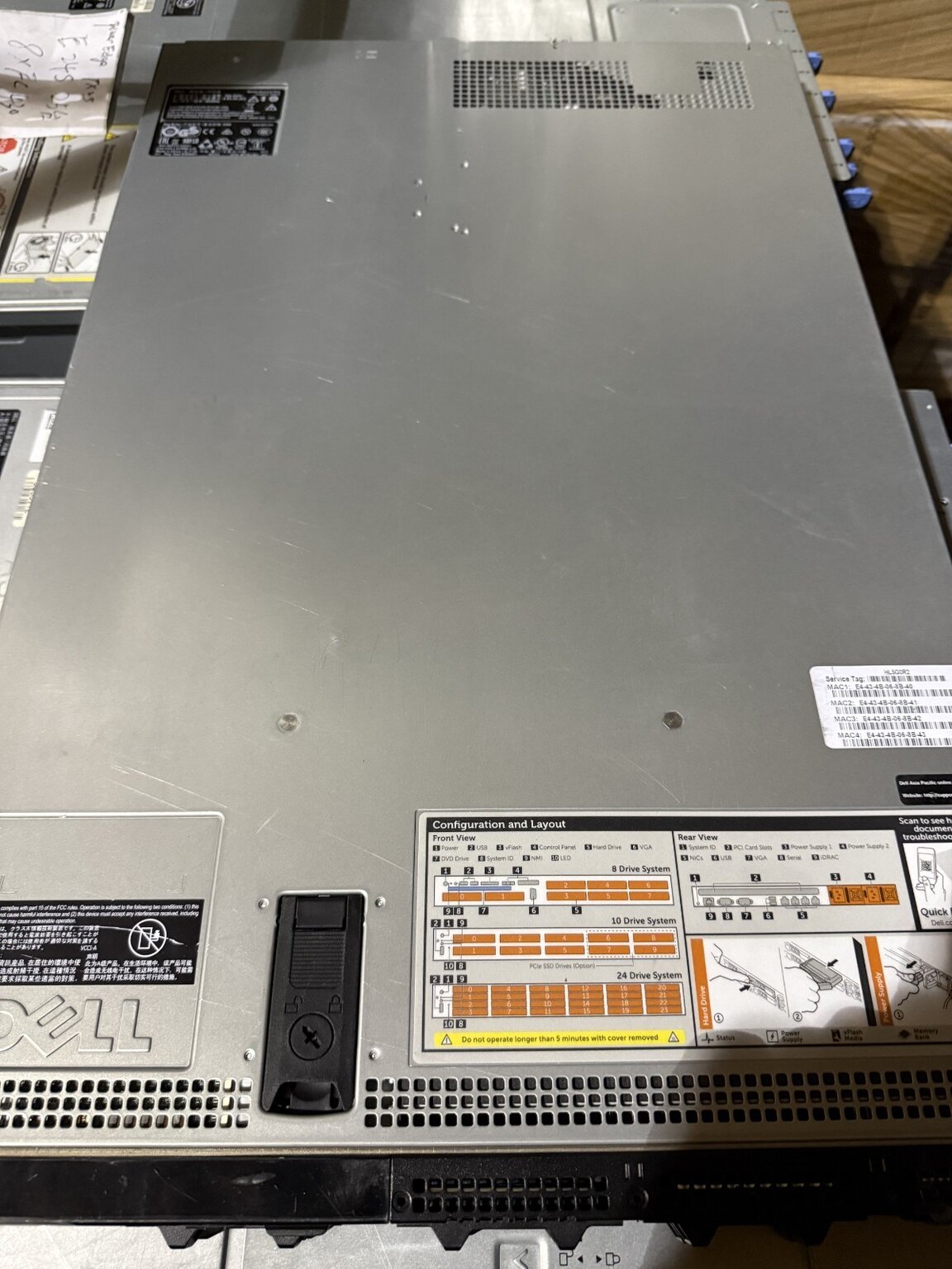 Dell PowerEdge R430 2x E5 2630v4 H330 iDRAC8 Port Card Riser