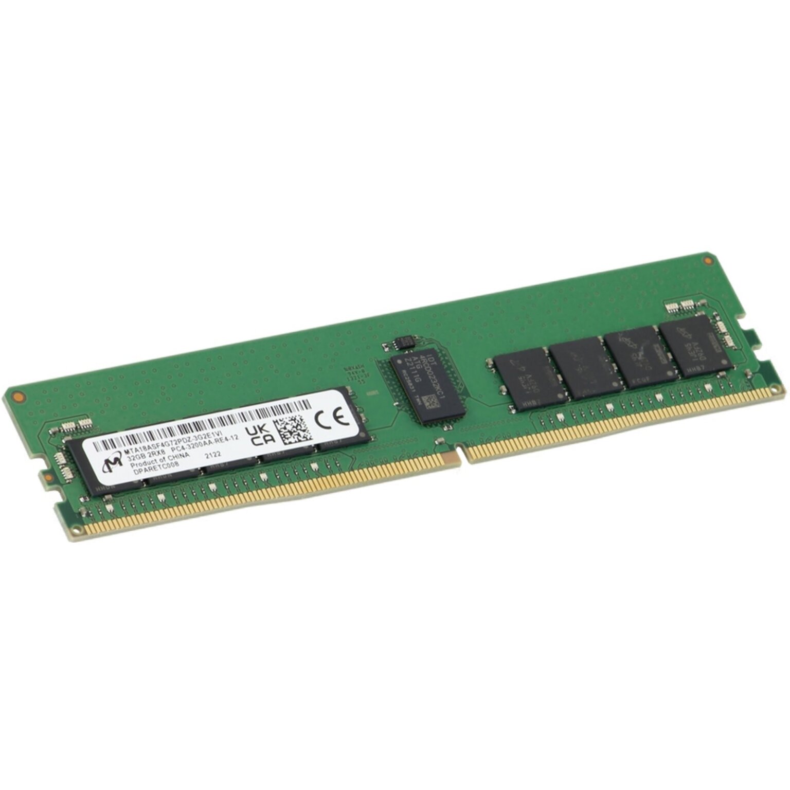 MTA18ASF4G72PDZ 3G2E1VI Micron 32GB DDR4 RDIMM 2Rx8 3200MT/s